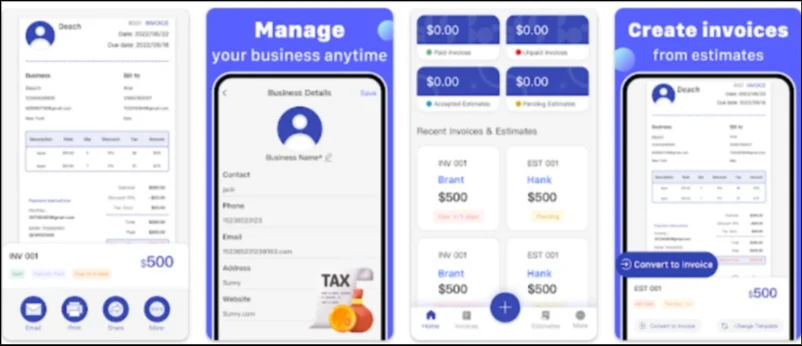 Top Invoicing Apps - Invoice2Go