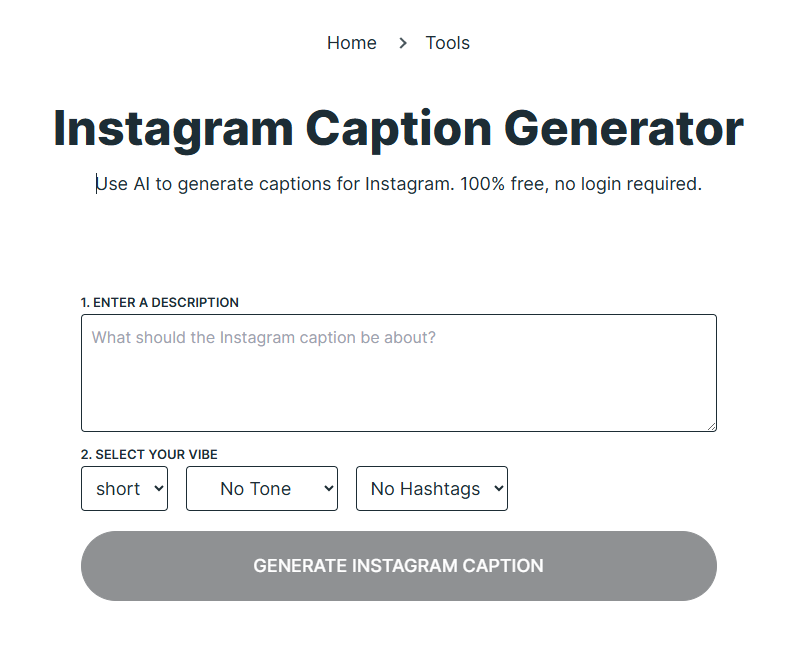 Instagram Caption Generator